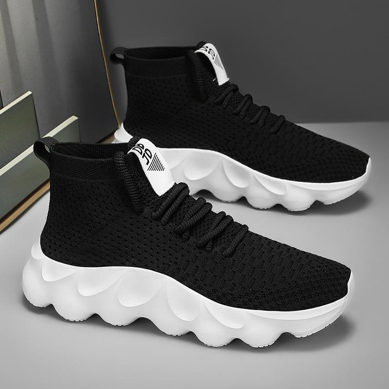 Sneakers Men Casual Comfortable High Top Tennis Men Shoes Breathable Men Outdoor Soft Soled Anti Slip Sport Running Shoes 2024