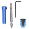 Hex Shank Screwdriver Bit Holder Alloy Steel Dual Sided Driver Bit Limit Stop L Wrench Set for