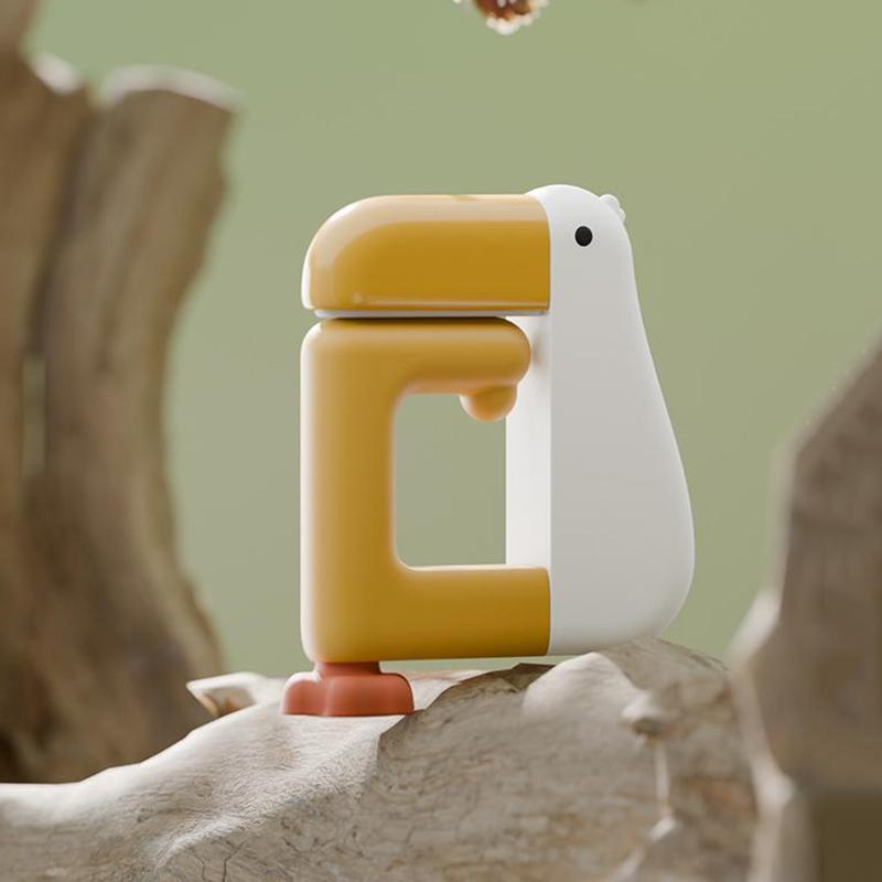Cute Cartoon Multi-Purpose Duck Design Wall Hooks Hanger For Table Portable Folding Desk Stand Removable Reusable Backpack Hook