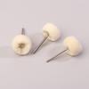 10Pcs Mini Wool Polishing Head 3Mm Shank Buffing Wheel Polish Brush Drill Rotary Abrasive Brush Hand Grinding Buffing Tools
