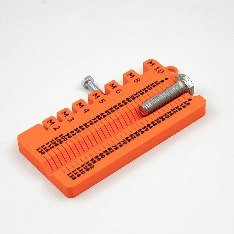 Wire Screw Gauge Measuring Tool Multifunctional Ruler Compact Portable Lightweight Multifunctional Ruler Measuring Gauge Tool one size