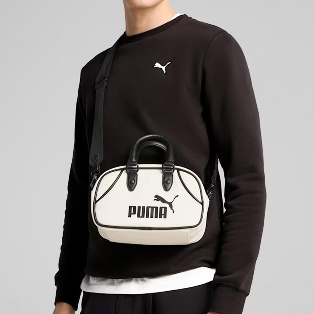 New PUMA Polyester Shoulder Bag, Crossbody Bag, Handbag Mini Unisex White 091137-03