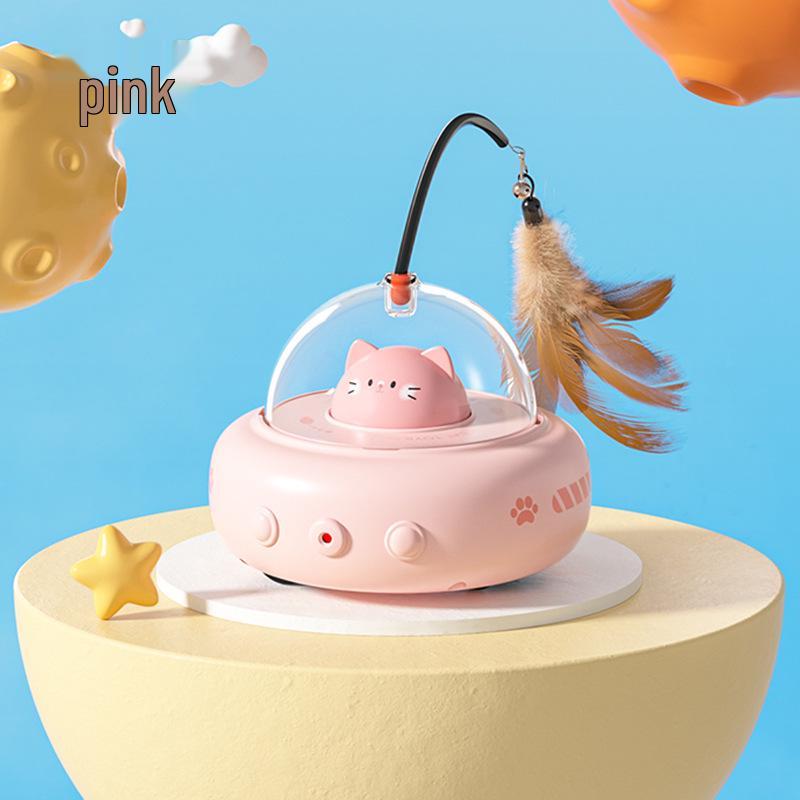 Automatic Feather Teaser: Electric Cat Toy for Self-Play & Boredom Relief