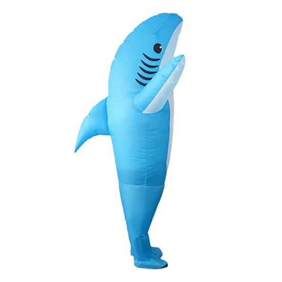 

Надувной костюм Акула, нарядное платье, вечерние комбинезон, костюм для косплея, реквизит синий