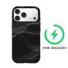 White Lines on Black Waves Phone Case for IPhone 17AIR 16E 16 15 14 13 12 11 17 Pro Max Plus Double-layer Back Cover