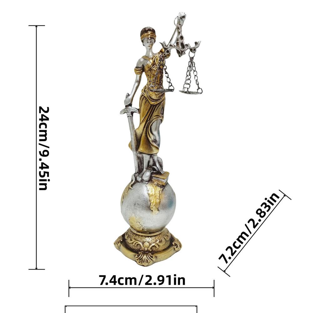 Göttin der Gerechtigkeit Themis StatueGöttin der Gerechtigkeit Statue Griechische Mythologie Ornamente Gerechtigkeit Waage Dekoration Heimdekoration