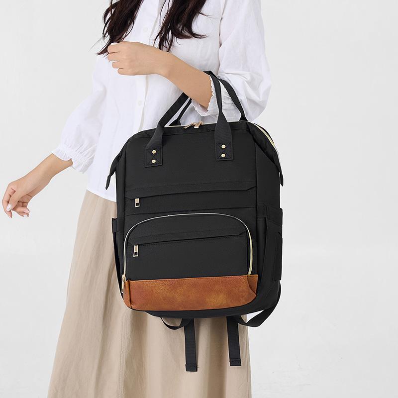 Large Capacity Oxford Mummy Bag Multifunctional Baby Bottle Thermal Insulation Travel Storage Bag Fashion Mummy Bag Hanging Bag