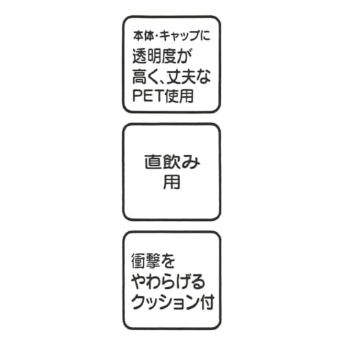 Skater Direct Drinking Water Bottle Plastic One Touch Bottle 480ml Clear Tomica Boys PDDR5