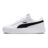 Puma Smash Platform L White Black Women Sneakers 366487-12