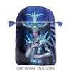 [A1503] - 'Barbieri' Blue Satin Tarot Pouch - 22x16 Cm