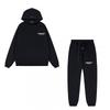 Mens Oversized Hooded Sweatshirt Set With 3D Silicone Letter Print Fleece-Lined Cotton Blend Loose Fit Streetwear