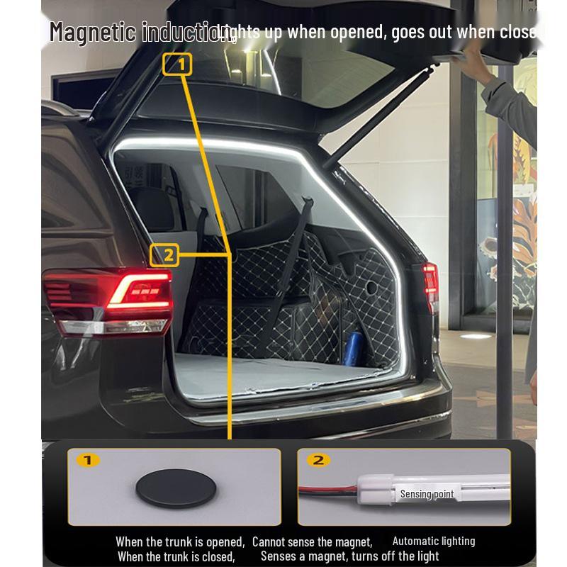 Universal LED Flowing Car Trunk Light with Automatic Induction