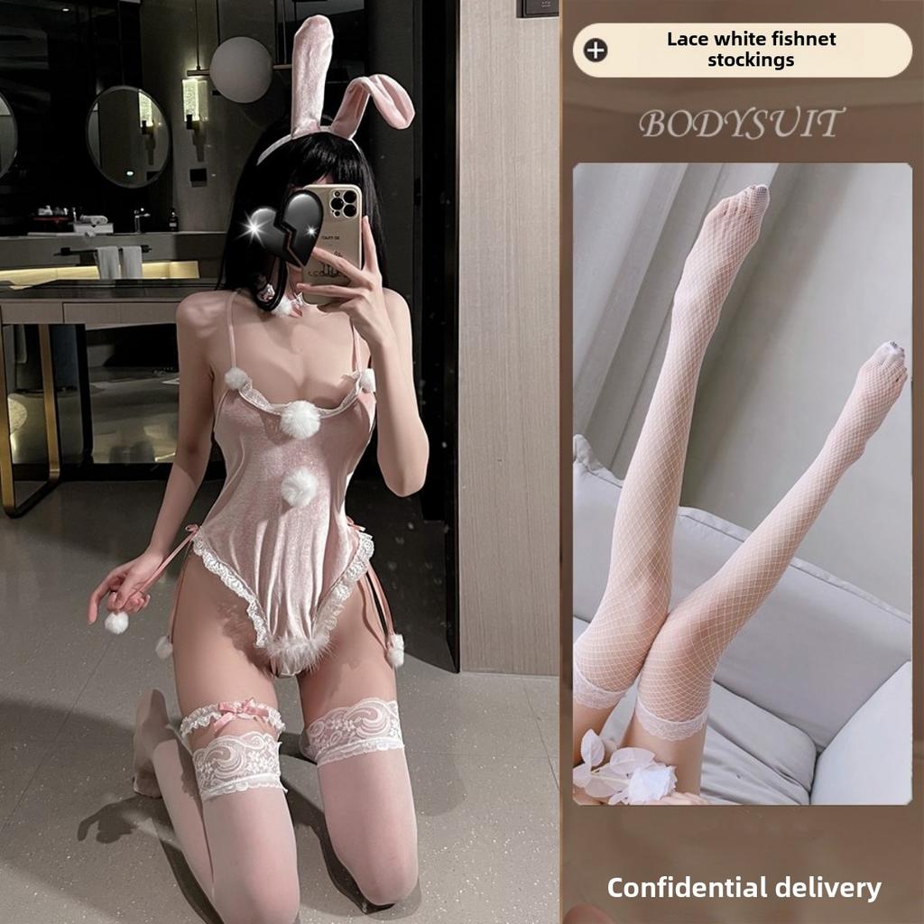 Sexy Christmas Lingerie Seduction Robe Uniform Suit Pajamas Sex Passion Winter Bunny