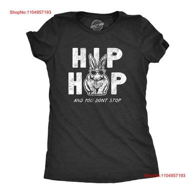 T-shirt Hip Hop pour Femmes And You Dont Stop Lapin de Pâques Sarcastique Drôle Nouveauté vintage Lavé Doux graphique mode Polyvalent