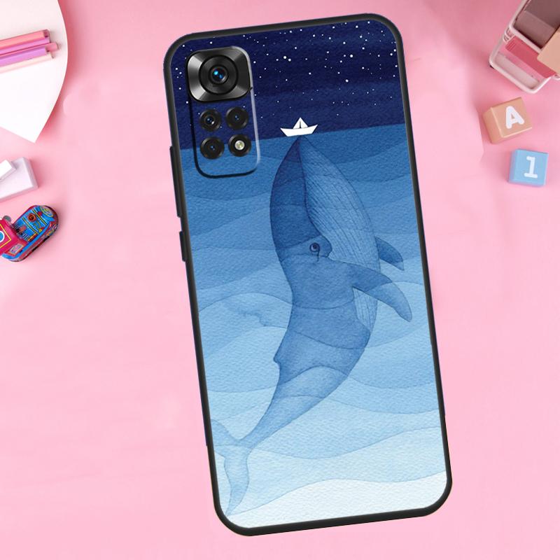 Ocean Waves Sailboat For Xiaomi Redmi Note 14 10 11 12 13 15 Pro Plus Phone Case For Redmi 15 15C 14C 12C 10C 13C