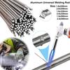5–10 Stück Universal-Schweißstab aus Aluminium mit niedriger Temperatur, leicht zu schmelzen, Fülldraht, Lötmittel, kein Lötpulver erforderlich, Schweißstab für Propanbrenner