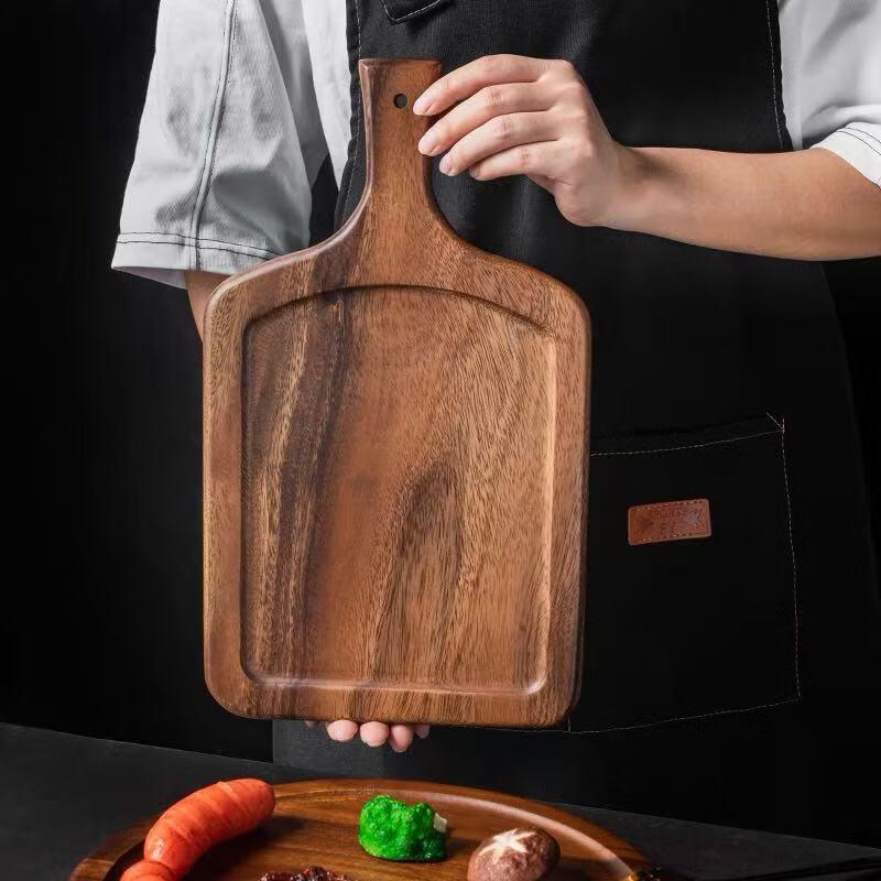 WY Solid Walnut Wood Serving Tray