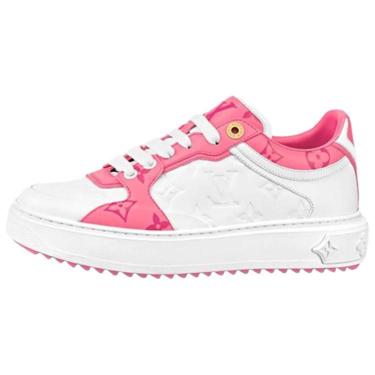 Louis Vuitton Time Out Low Top Stylish Skateboarding Shoes Women's Rose 1AB33E