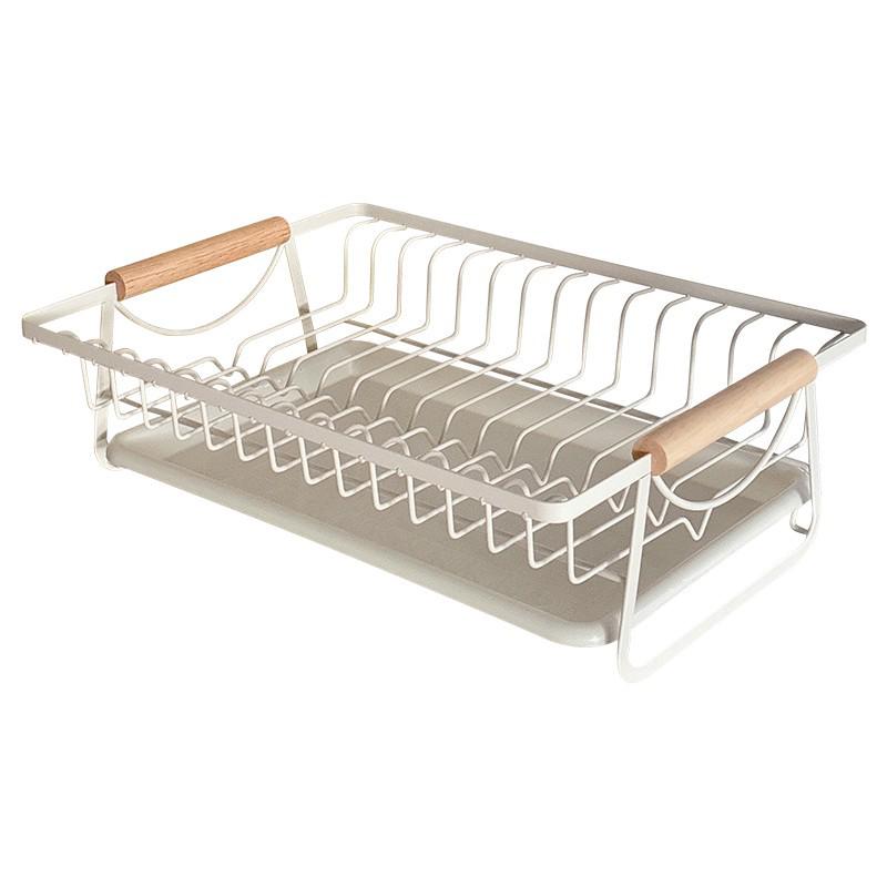 Compact Kitchen Dish and Cutlery Drying Rack for Sink Storage