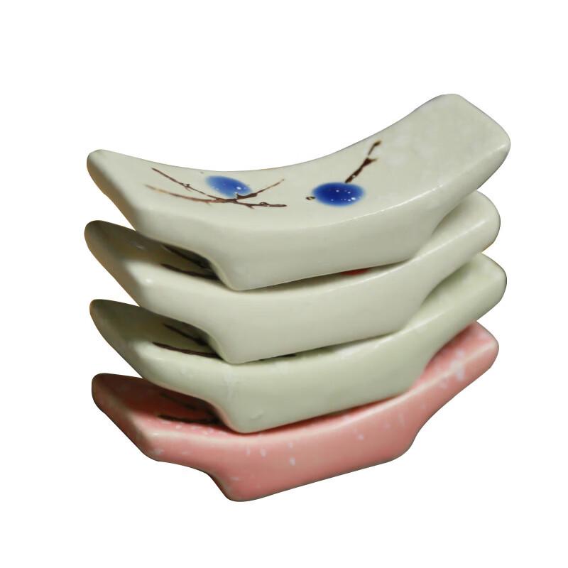 Dairien Japanese Plum Blossom Ceramic Chopstick & Spoon Rests