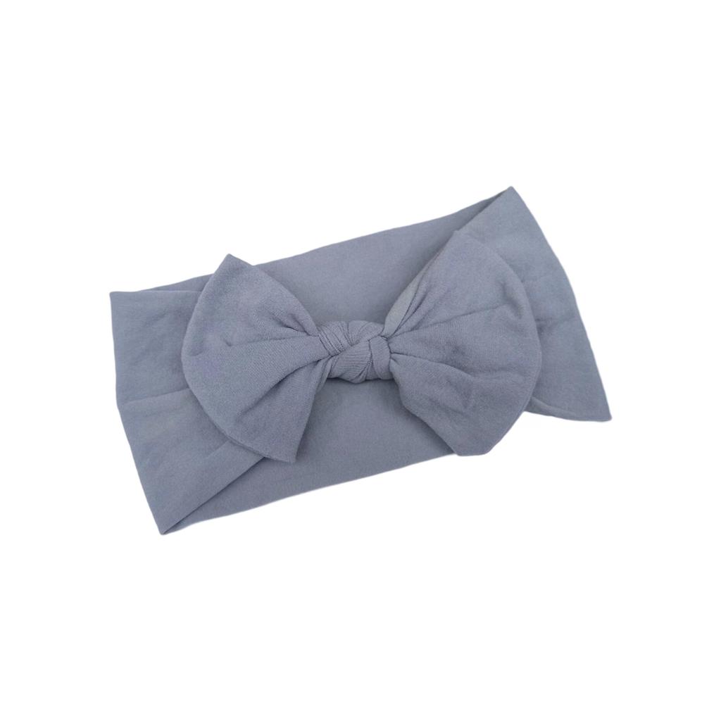 Soft Nylon Baby Hair Bows Gentle Elastic Headbands For Infants Toddlers Multi Color Options