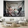 The Crown Print Tapestry, Backdrop, Easy Setup, Ideal for Bedroom, Office & Living Room, with Aesthetic Wall Hanging Decor.