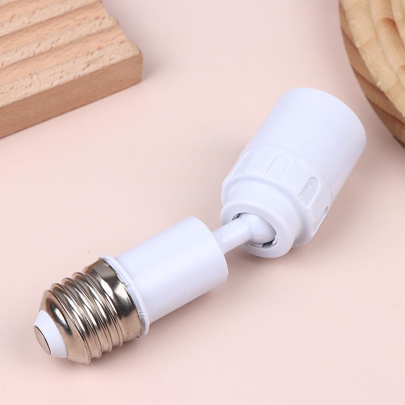 Universal E27 To E27 Led Light Bulb Socket Extender Adapter 360 Degree Rotatable Light Fixture E27 Adjustable Light Bulb Base
