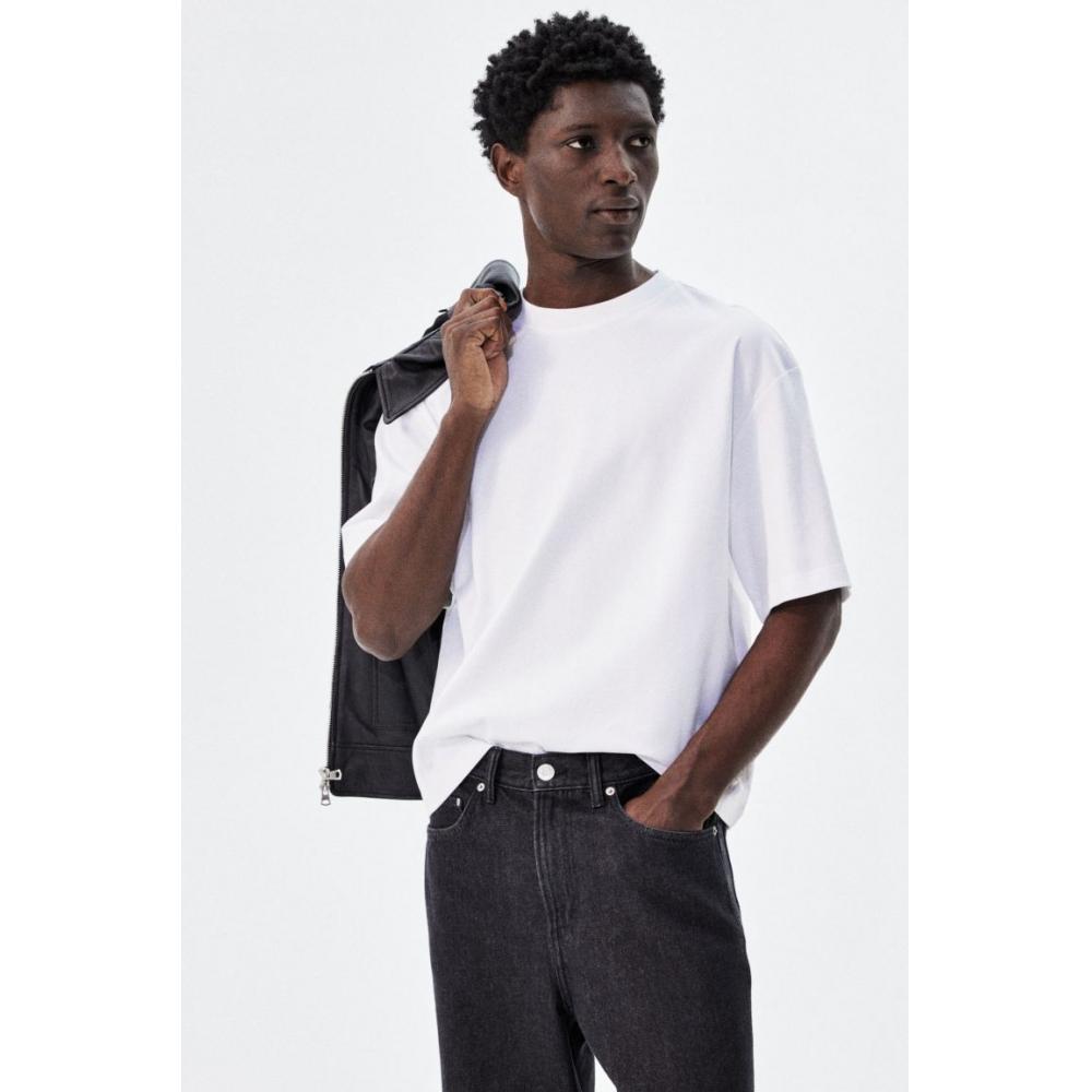 H M Boxy T sHirT Loose fiT wHiTe