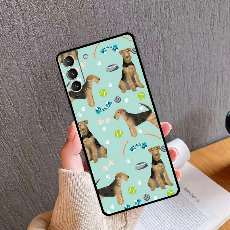 Airedale Terrier Dog Phone Case For Samsung Galaxy S24 S26 Ultra S20 S21 S22 S23 S25 Plus S10 S24 S25 FE Cover