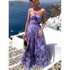 Women's Printing Online Three-dimensional Flower Decoration Sleeveless Suspender Super Pendulum