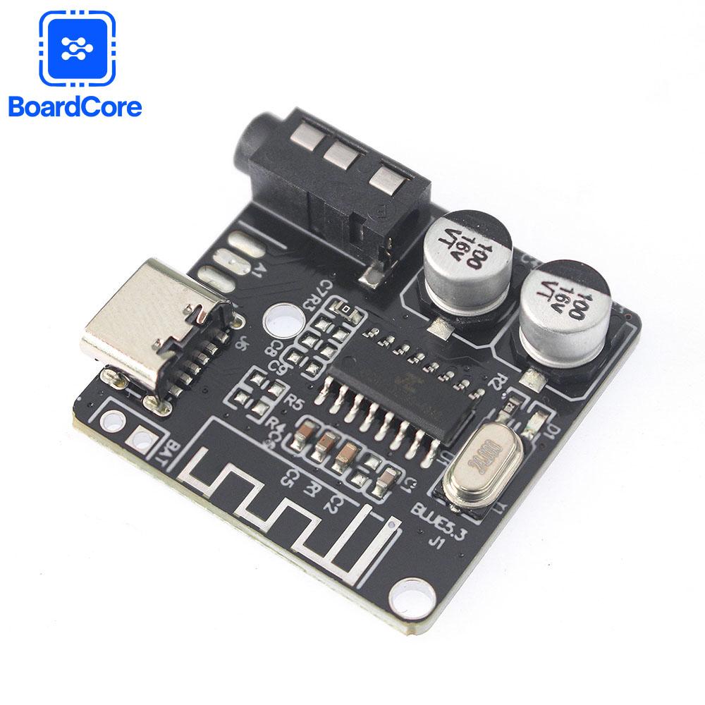 Typ-C Bluetooth 5.0 Musikmodul Audio-Empfängerplatine MP3-Decoderplatine Car-Audio Stereo-Verstärkerplatine für Heim-DIY-Lautsprecher