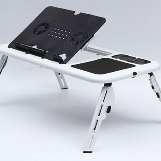 Portable Adjustable Laptop & Tablet Bed Table: Multifunctional, Folding, Height-Adjustable Student Desk