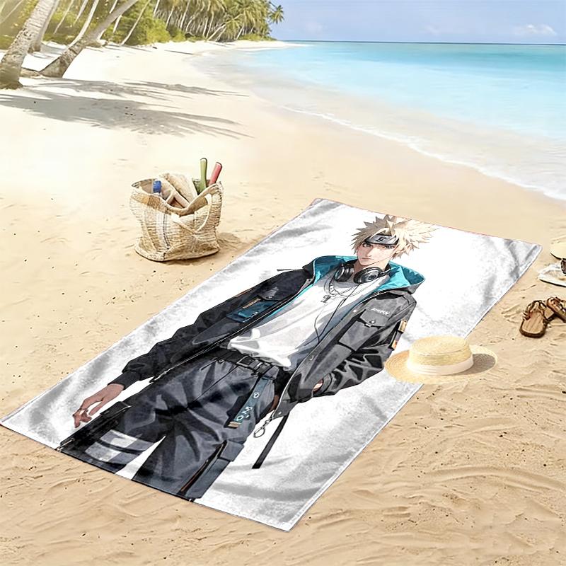 naruto Beach Towel Suitable for Travel, Outdoor Activities, Swimming Pools, Yoga, Surfing, Camping, Hiking, Gym