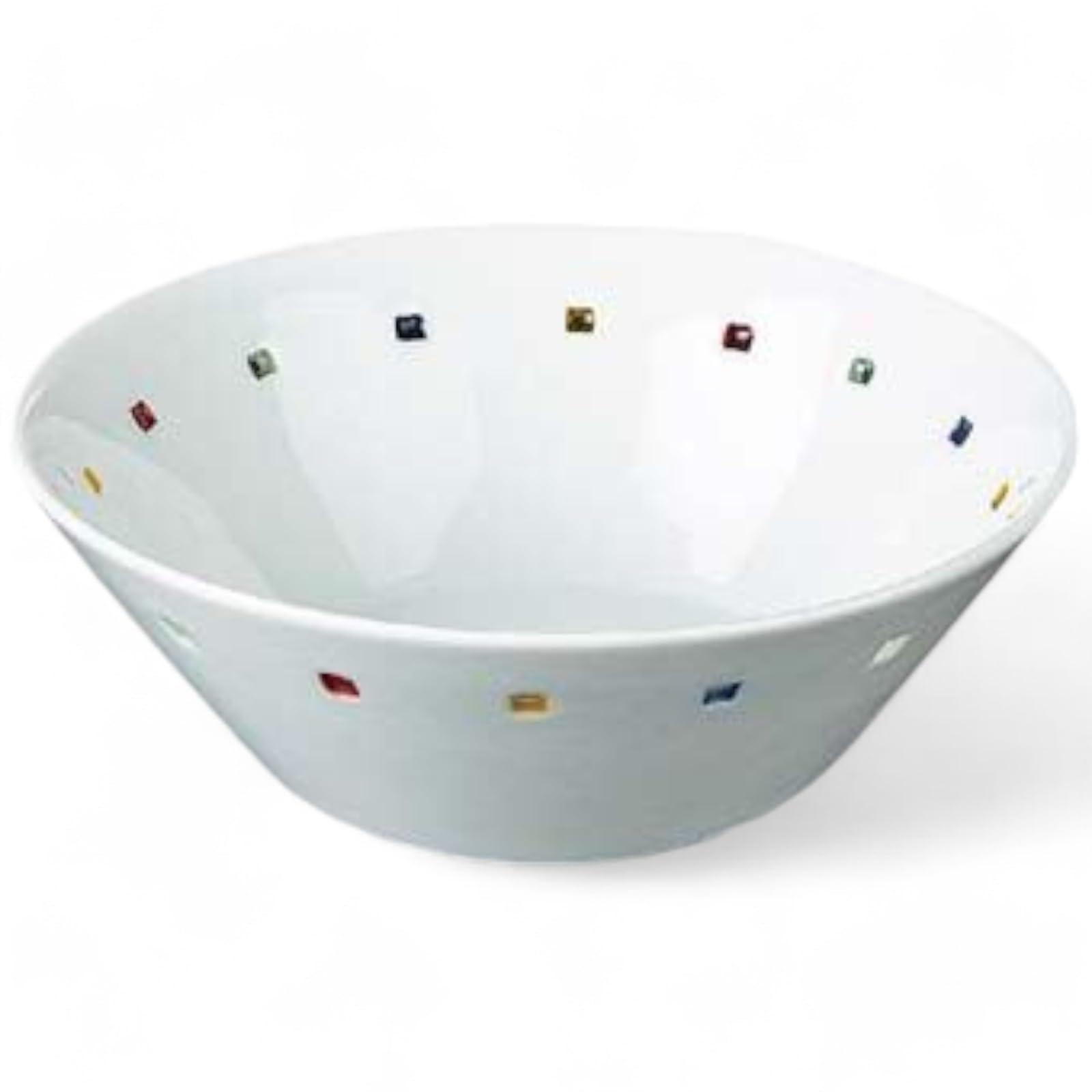 

Takumifu Arita Ware 15cm Side Plate with Crystal Colorful Airline V-Ball, Made in Japan