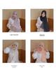 Spring/Summer 2025 Floral Chiffon Scarf Shawl for Sun Protection