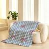 Schleifen Schleifenmuster Überwurf 240g Flanell-Decke, geeignet für Sofas, Betten, Büros, exquisites Geschenkdecken