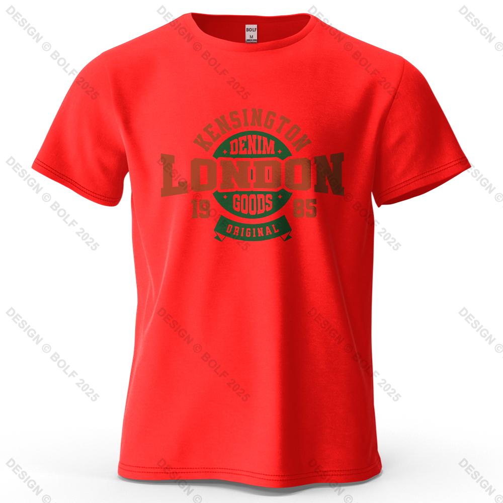 London 1985 Printed Men's T-Shirt 100% Cotton Oversized Vintage Classic Graphic Tees for Women Tops Tees Casual Streetwear