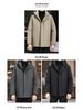 Herren Mittellange Kapuzenjacke aus Gänsedaunen - Neuer Stil, Verdickt, Abnehmbar, Warme Winter Business Casual Oberbekleidung