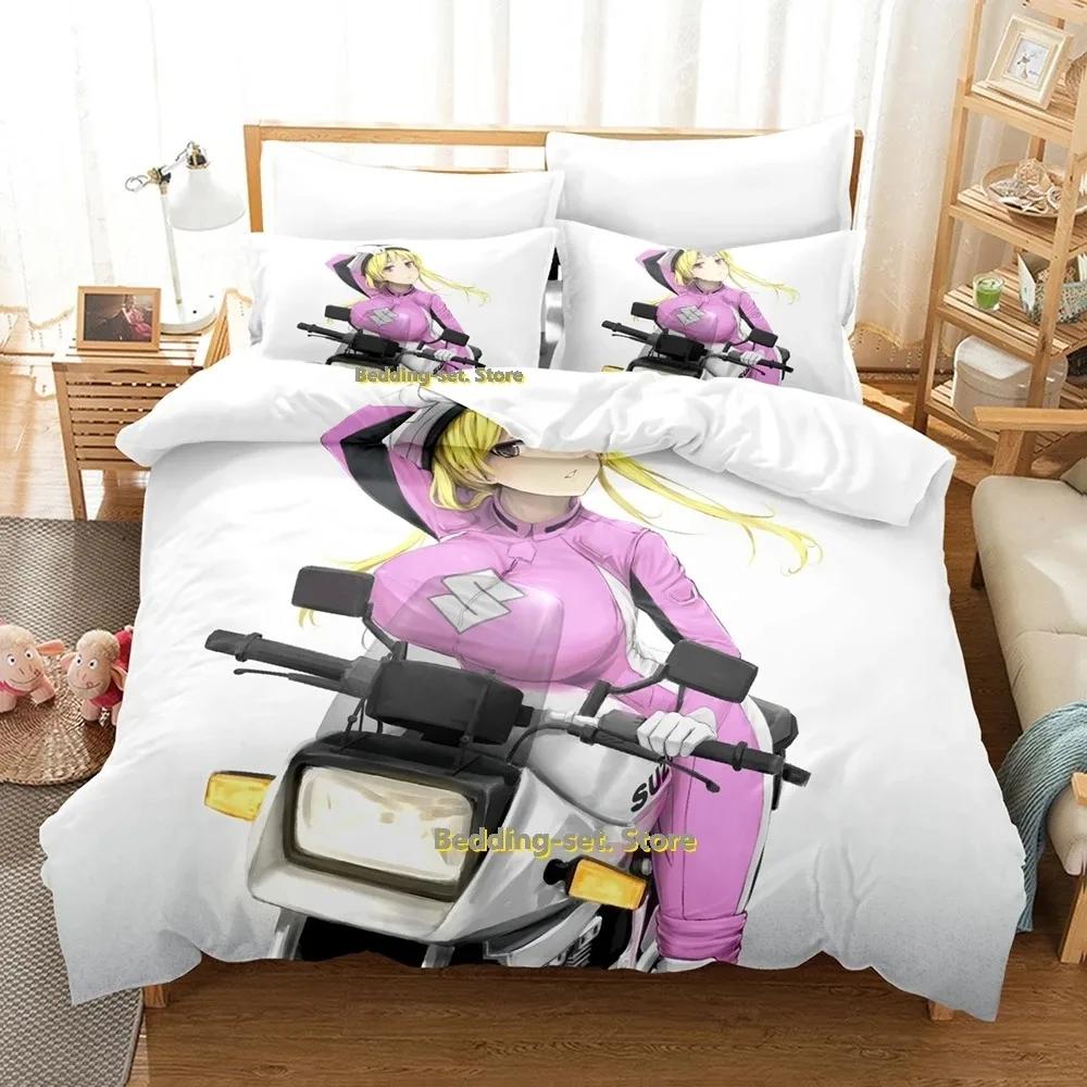 Bakuon!! Bedding Set Single Twin Full Queen King Size Bed Set Adult Kid Bedroom Duvetcover Sets 3D Print Anime Bed Sheet Set