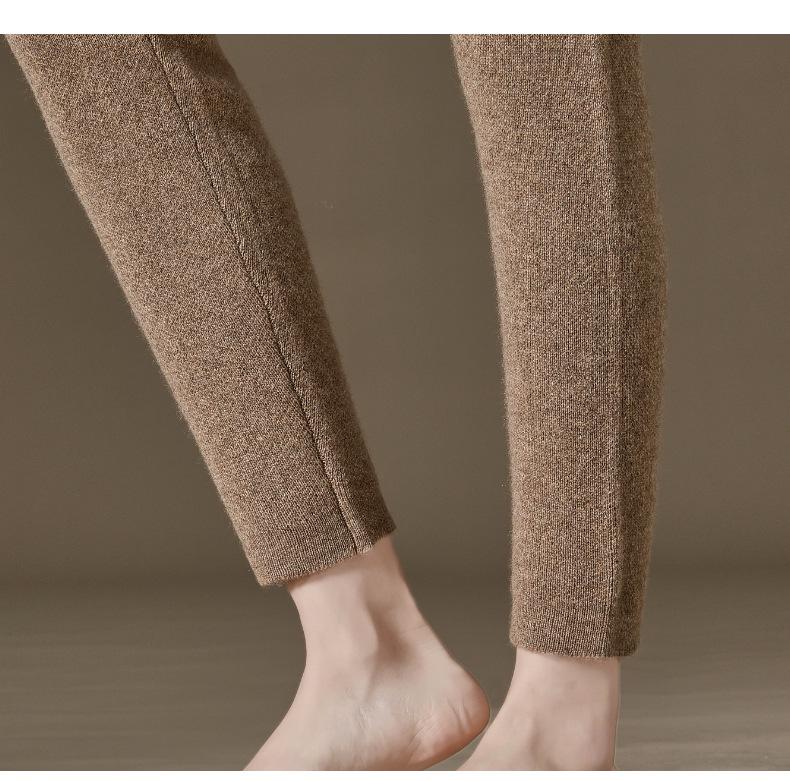 Women's Winter 100% Pure Cashmere Thick Leggings