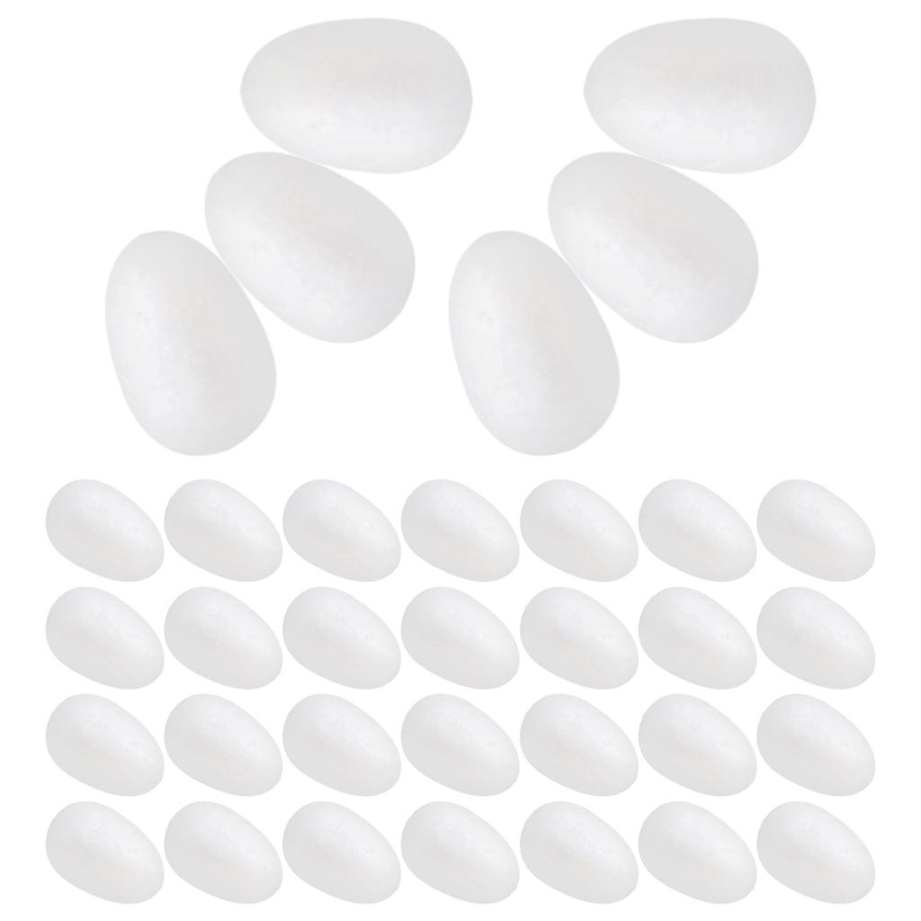 50Pcs Foam Painting Eggs Craft Egg for Easter DIY Decorations Kids Party Favors Holiday Wedding Halloween Harvest Festival Ghost