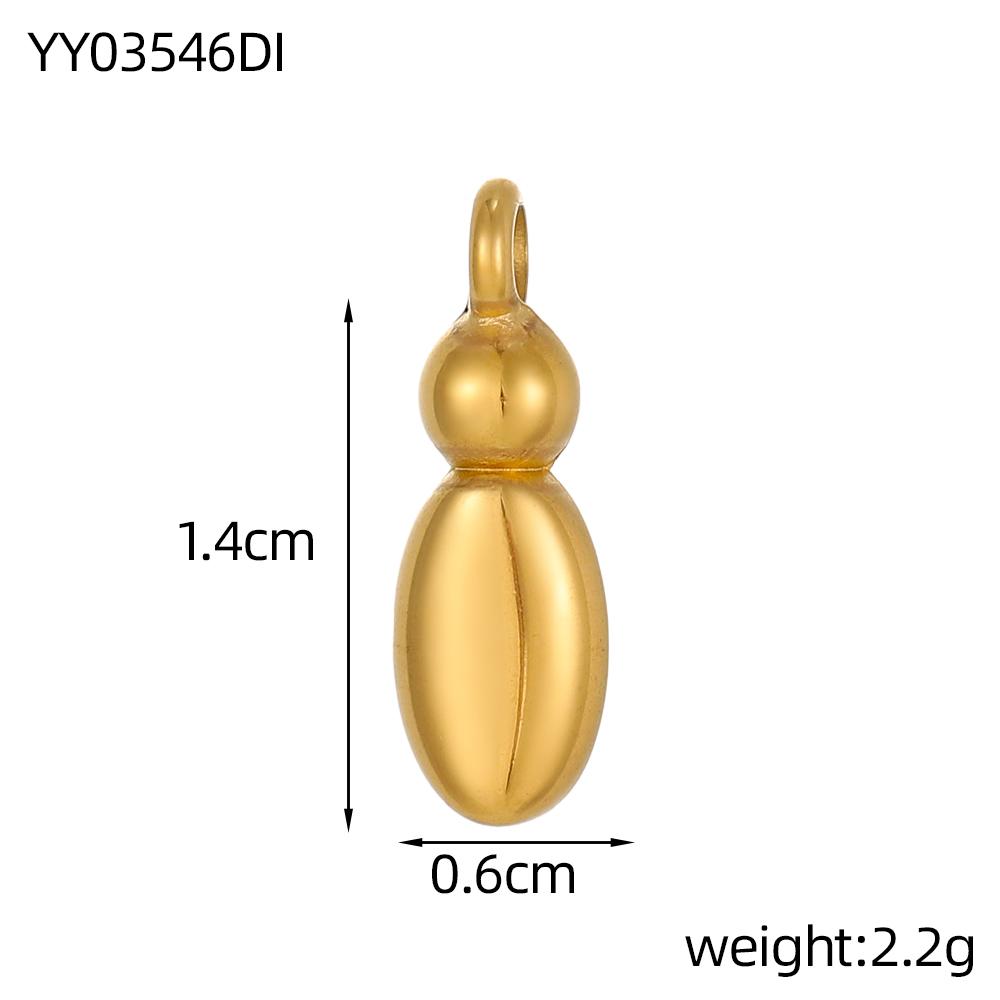 

CARLIDANA Stainless Steel Gold Plated Alphabet 26 Letters Name Jewelry Mini Minimalist Bubble Initial Pendants for Necklace DIY Gold