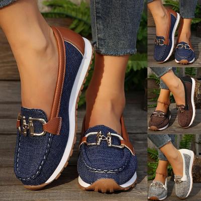 Women's Casual Loafers Comfortable Shoes Orthopedic for Women Arch Support Footwear Business Non- Walking Shoes Fashion Retro Lightweight Loafers