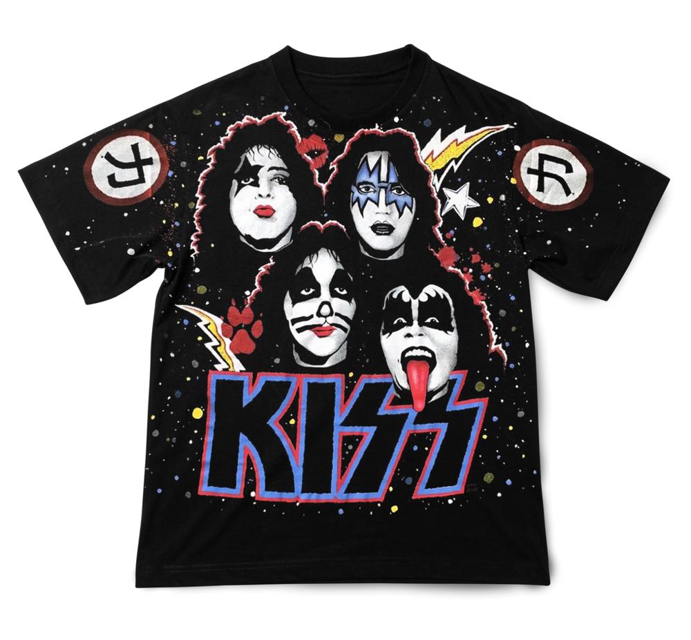 

Футболка унисекс с принтом Kiss Band Rock All Over