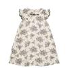 Youyou Girls' Summer Floral Flutter Sleeve Cheongsam Dress