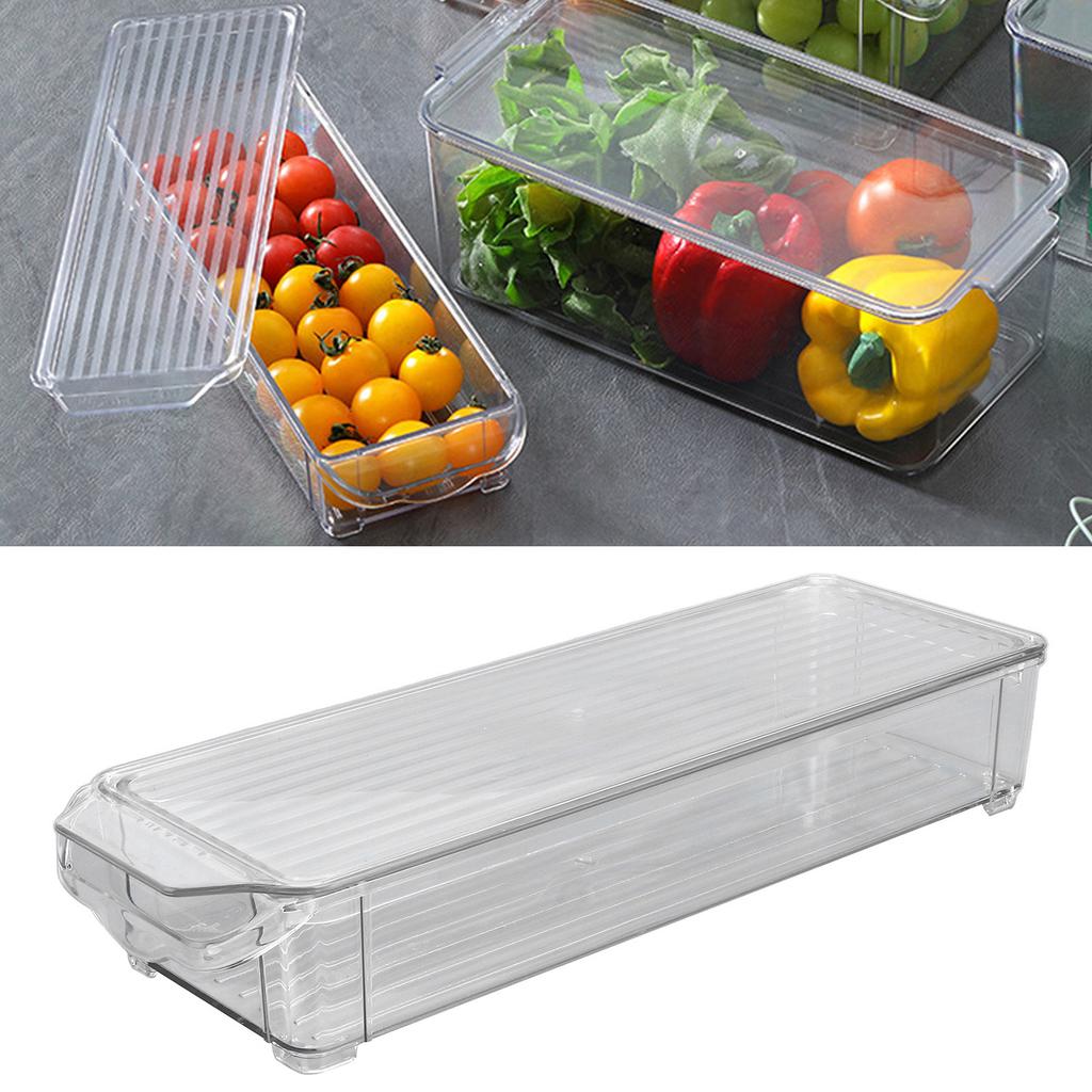 Clr Organizing Bin Large Capacity Transparent Food Grade Plastic Multifunction Portable   Pantry Storage Bin