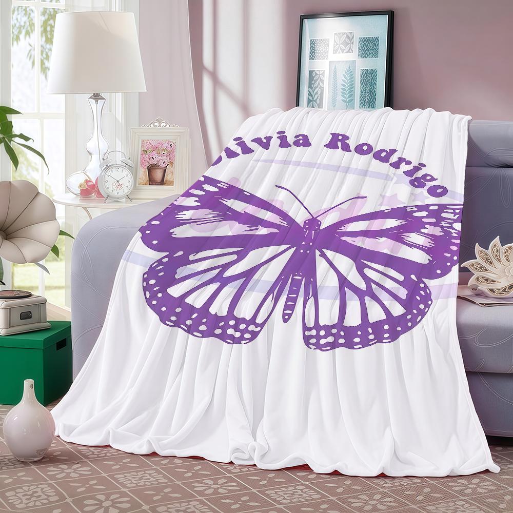 

Singers O-Olivia R-Rodrigo Blanket Warm And Soft Suitable For Bedroom Living Room Sofa Bed Office Travel Camping 30x40in