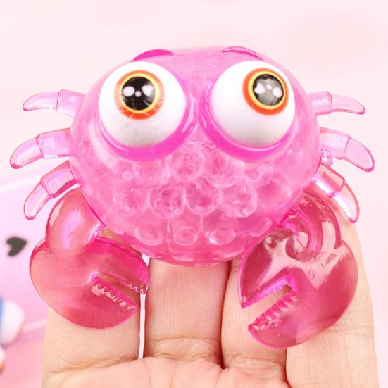Zabawka do ściskania Kraba Elastyczne Elastyczne Piłki Antystresowe Kolorowa Zabawka do Ściskania Łagodzi Stres Zabawki Wentylacyjne Fidget Squishes Zabawka Dekompresyjna Upominek na Przyjęcie