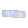 Voice control digital alarm clock with date temperature display night mode count 12/24 hour home living room decoration clock
