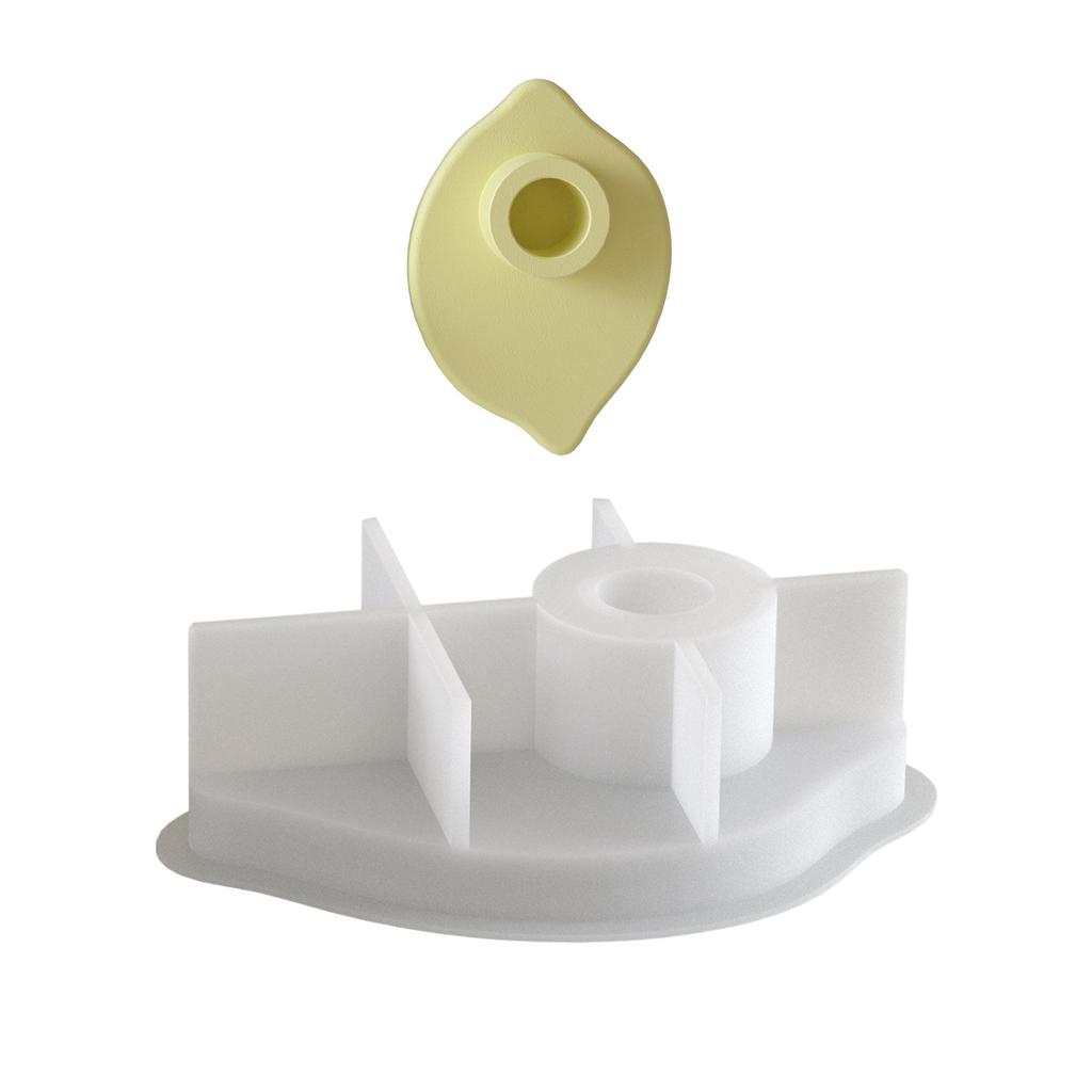 Weiche Silikonform Leicht lösende Formen Fruchtform Kerzenfußformen Silikontextur für Projekte und Heimgebrauch